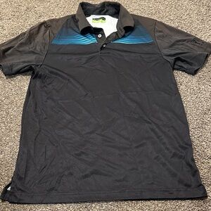 *DONATED* PGA Tour Black Polo with Blue Accents